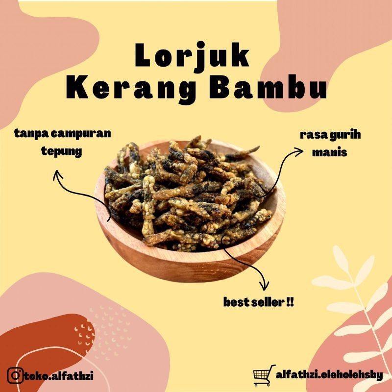 Alfathzi Lorjuk Kerang Bambu Kering Premium Pilihan – Camilan Laut Gurih Bergizi – Tanpa Pengawet