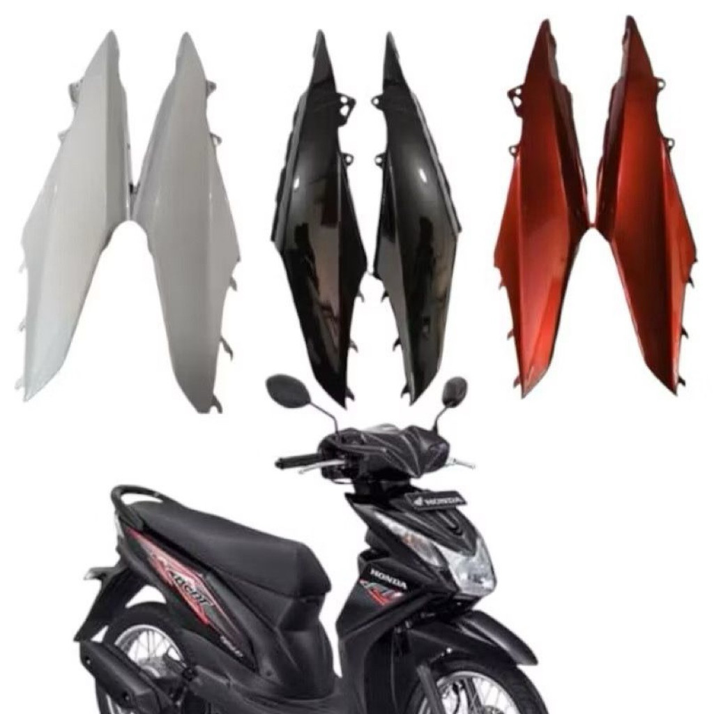 Cover Body/Bodi Belakang Honda Beat Fi 2013 2014 2015 Hitam