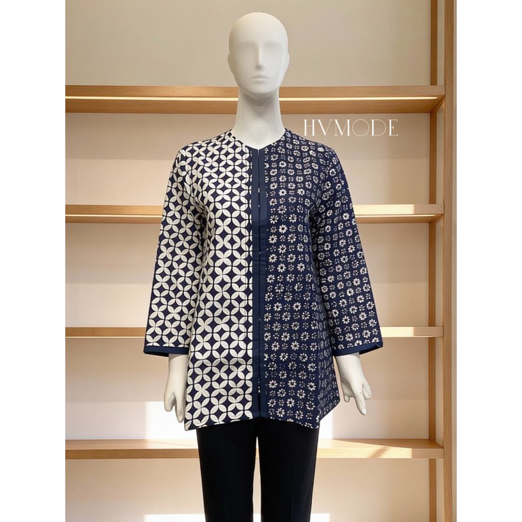 Atasan batik Wanita sultan premium batik Trikot - Lona blouse