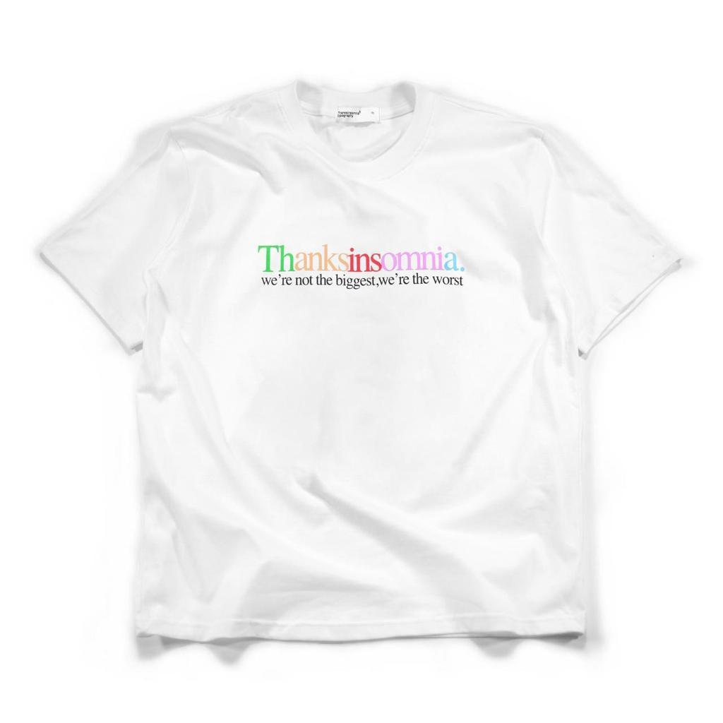 Kaos Casual Tshirt Typo Lyvette Katun Putih Thanksinsomnia