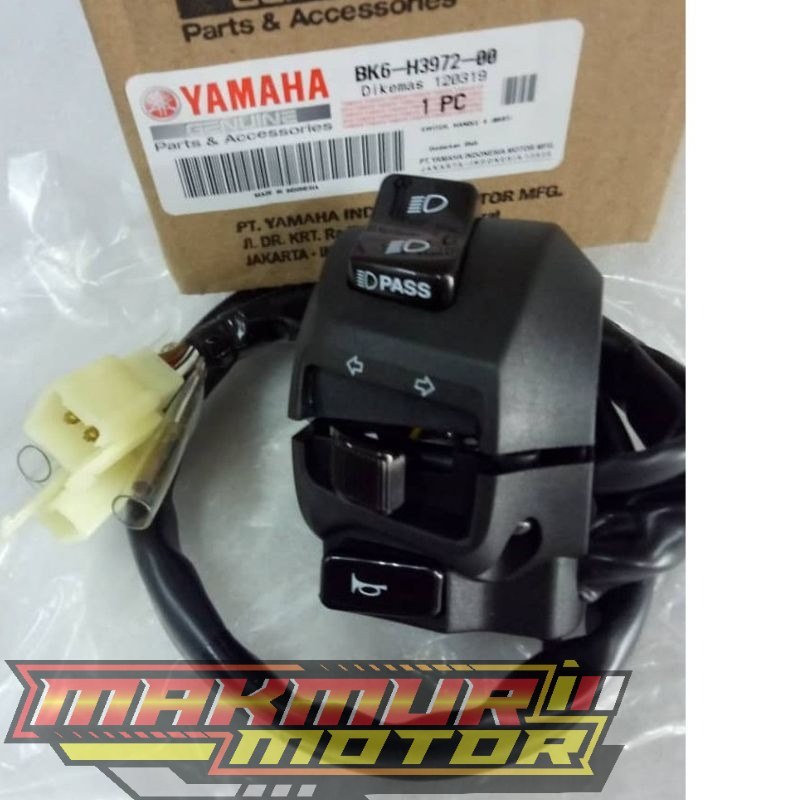 SWITCH HANDLE BK6-H3972-00 SAKLAR KIRI   NEW R15M R 15 M R15 VVA V3 VIXION R PART ORIGINAL YAMAHA
