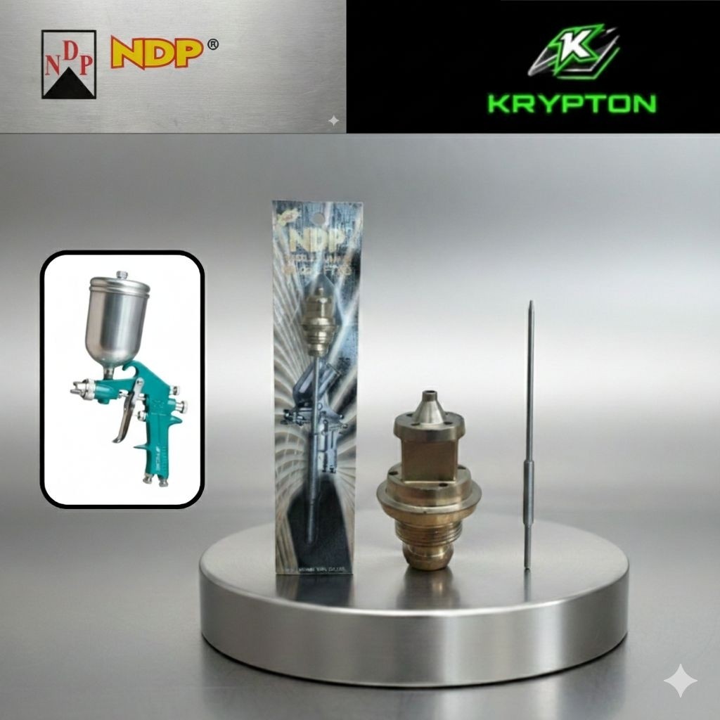NDP Mata Nozzle Dalam 0.8mm + jarum set spray gun type F-75G / F75S ( ( universal ) 100% mata Nozzle