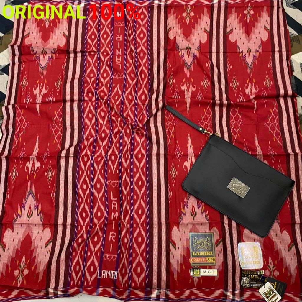 BIG SALE  [ORIGINAL PABRIK] SARUNG LAMIRI 100% ORI FULL SUTRA MGT S90/REGISTER PABRIK