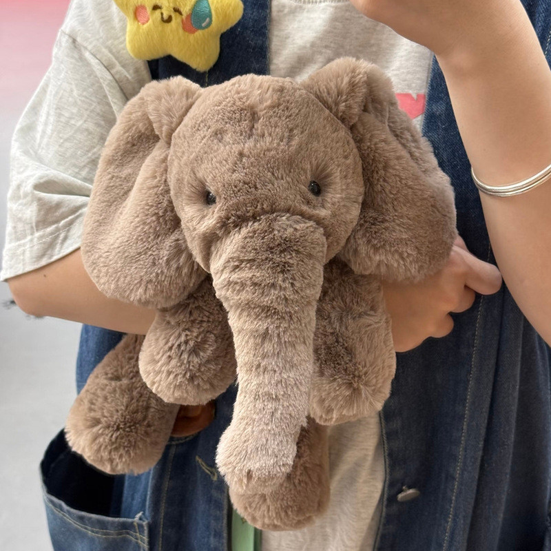 34-56cm Smudge Elephant Plush Toy Bedtime Comfort Buddy Desktop Ornament Doll Soft Cuddle Stuffed An