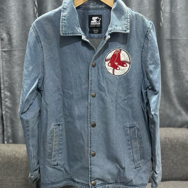 Starter Black Label MLB Boston Red Sox Denim Jacket