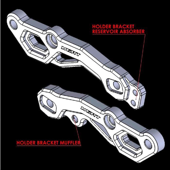 Pijakan Injakan NGRT Breket Step Boncengan Belakang Lipat Underbone Satria Fu karbu Raider Satria Fi