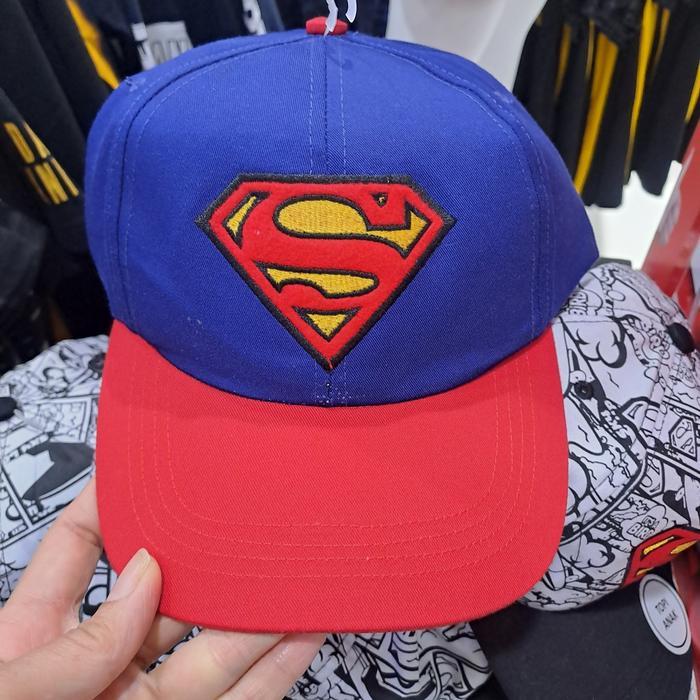 Topi anak Superman Original Nevada biru merah