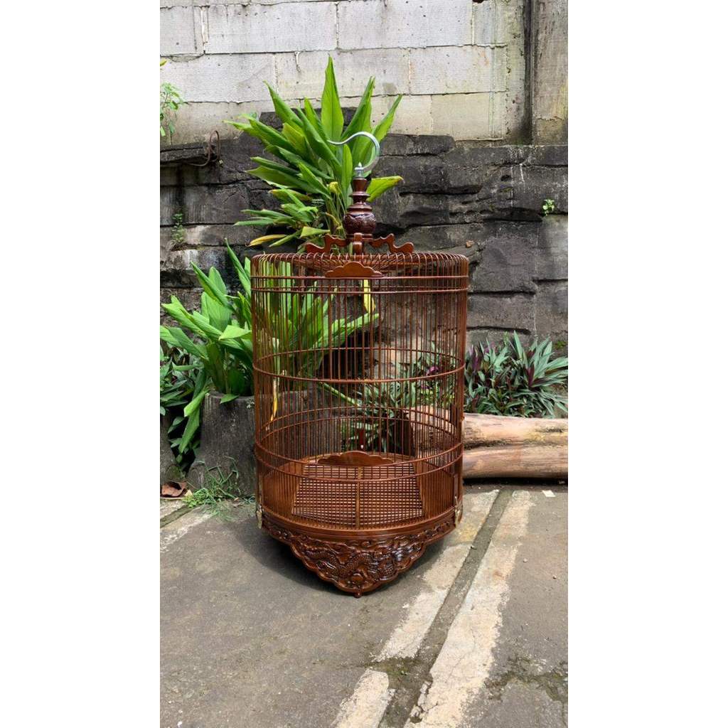 sangkar murai motif ukiran cukit naga