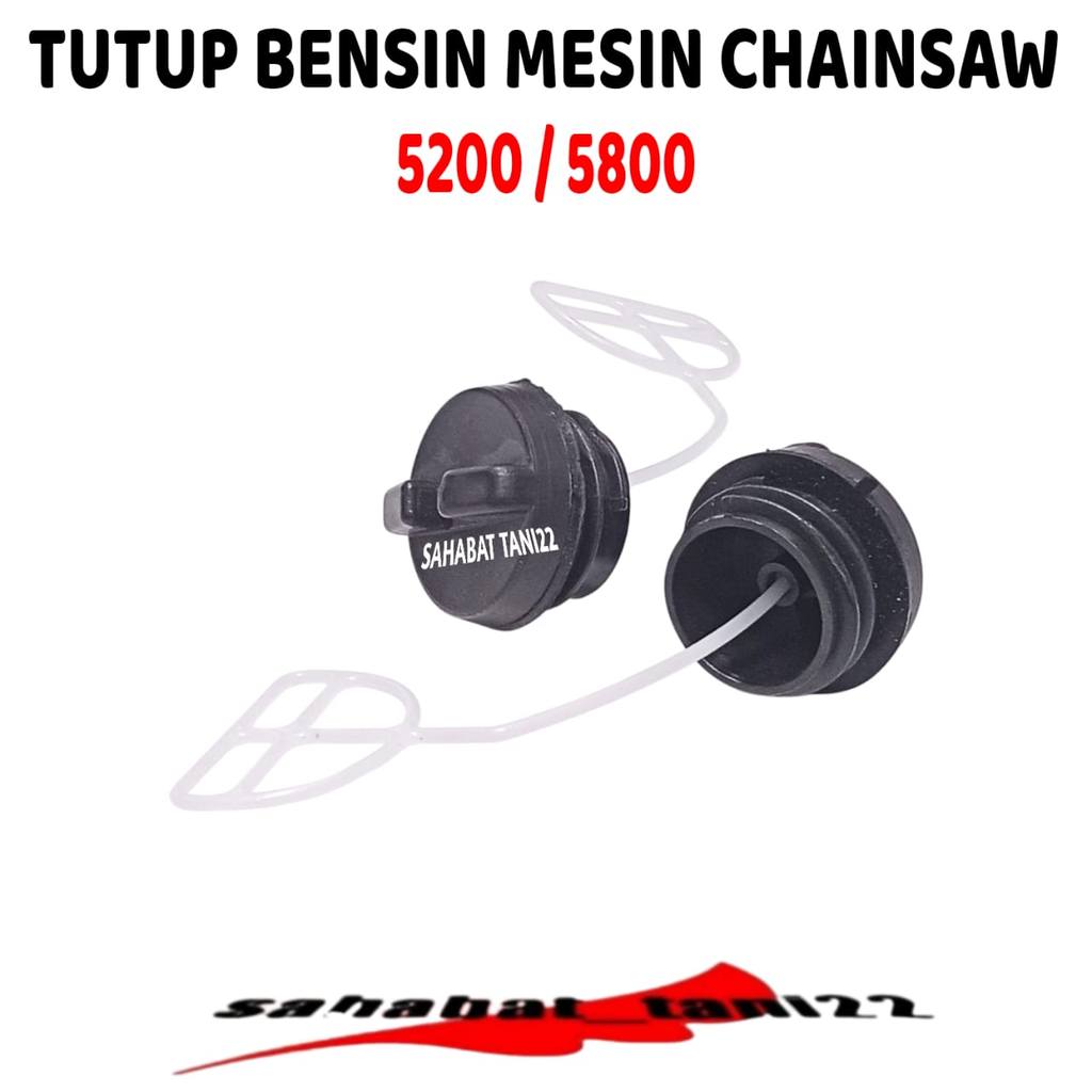 Tutup Tangki Bensin Chainsaw Simso Mini Oil Bensin Tank Cap Chainsaw Mini 5200 5800