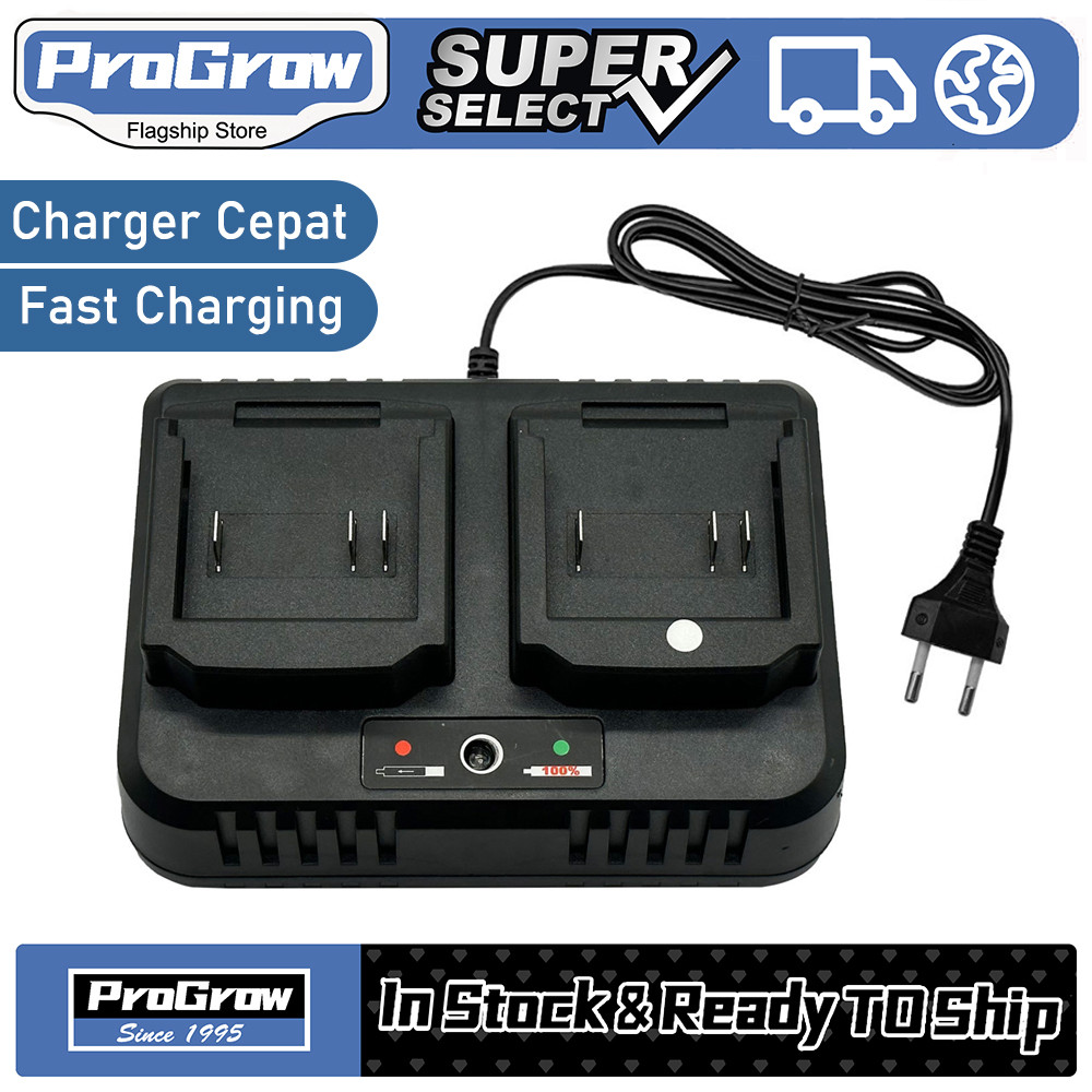 Charger Lithium Bor 21V Charger Adaptor Casan Cas Baterai Cordless Nagawa Bor Impact Wrench Kabel Ca