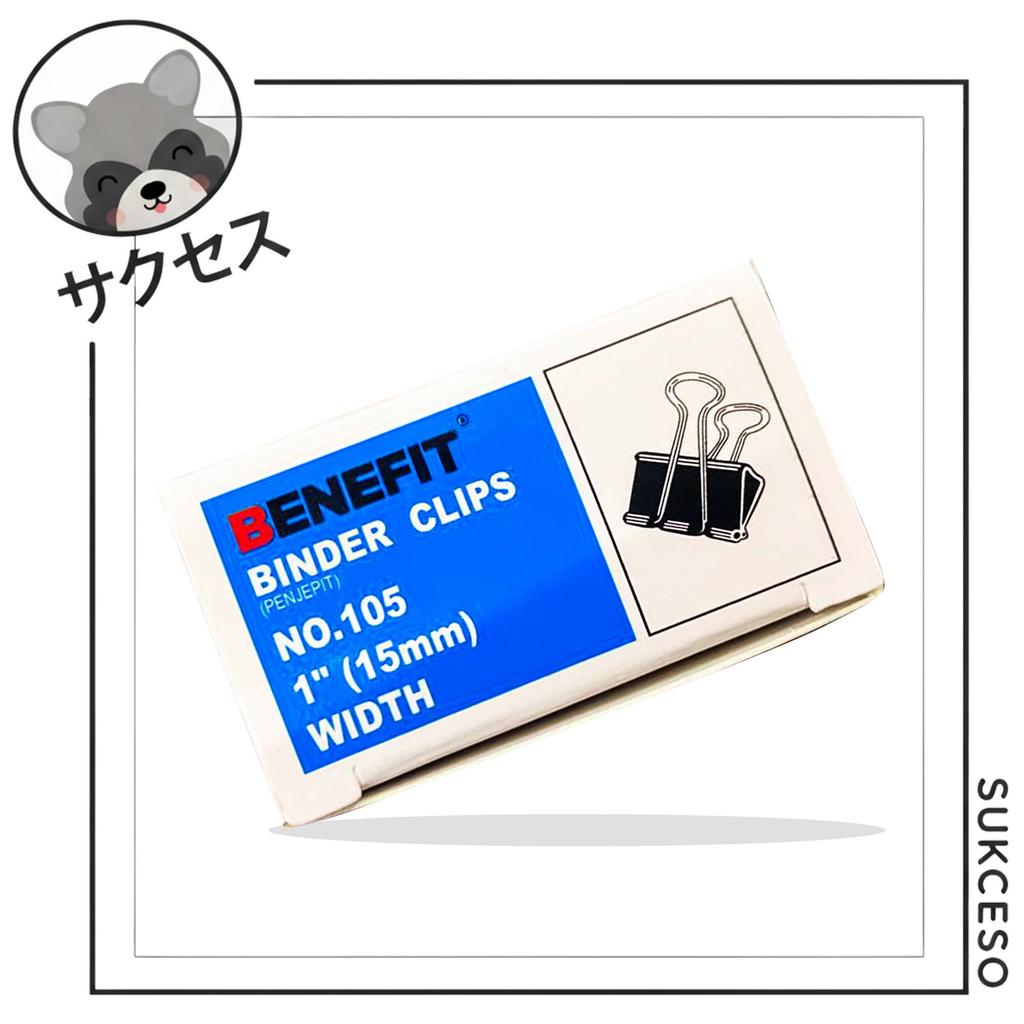 BENEFIT Binder Clips BC-105 | Binder Clips Penjepit Kertas