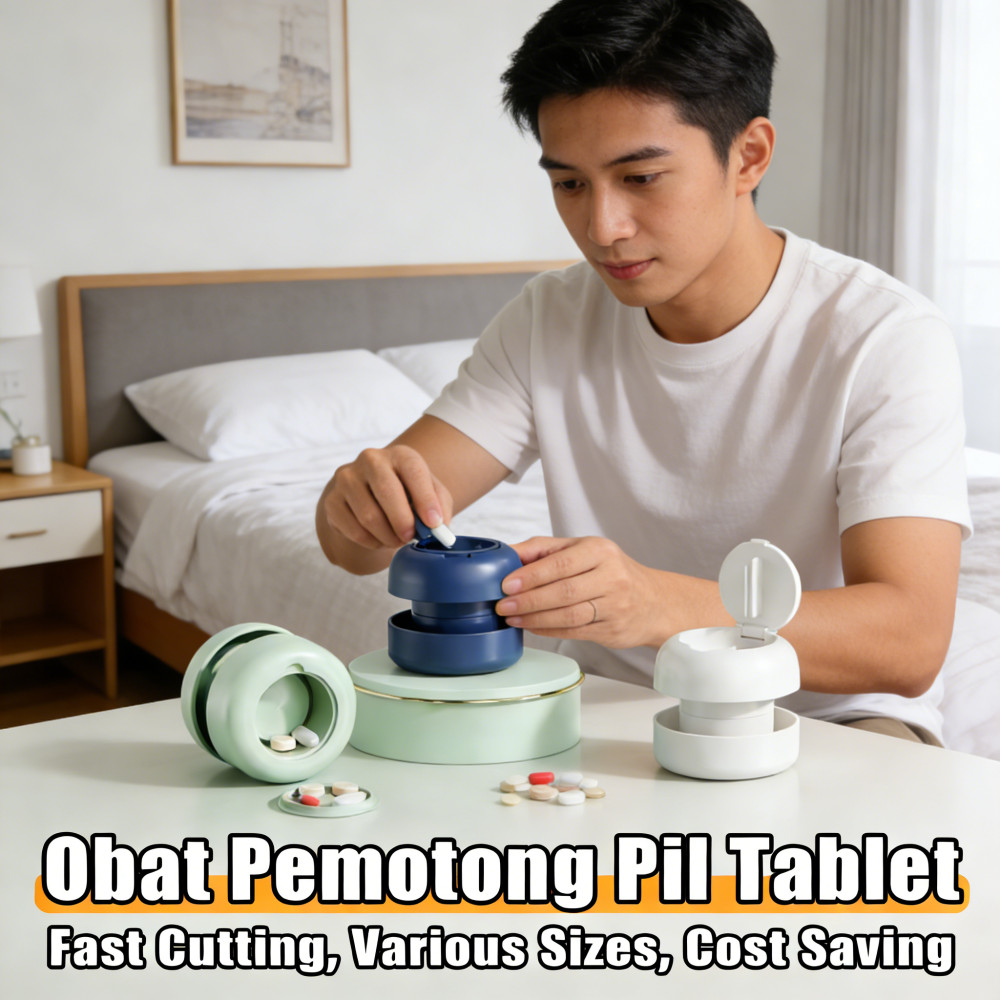 Pemecah Obat Pill Alat Pemotong Produk Pemotong Obat Alat Pemecah Obat