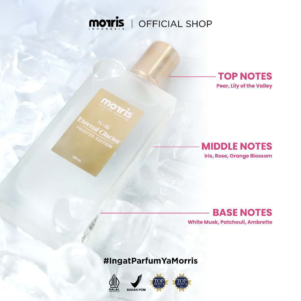 feet bottle MORRIS Eau De Parfum Frosted Edition 100ml - Woman Luxury Fragrance