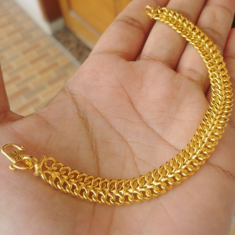 Gelang Kelabang Lapis Emas 24k Murni Nyaman