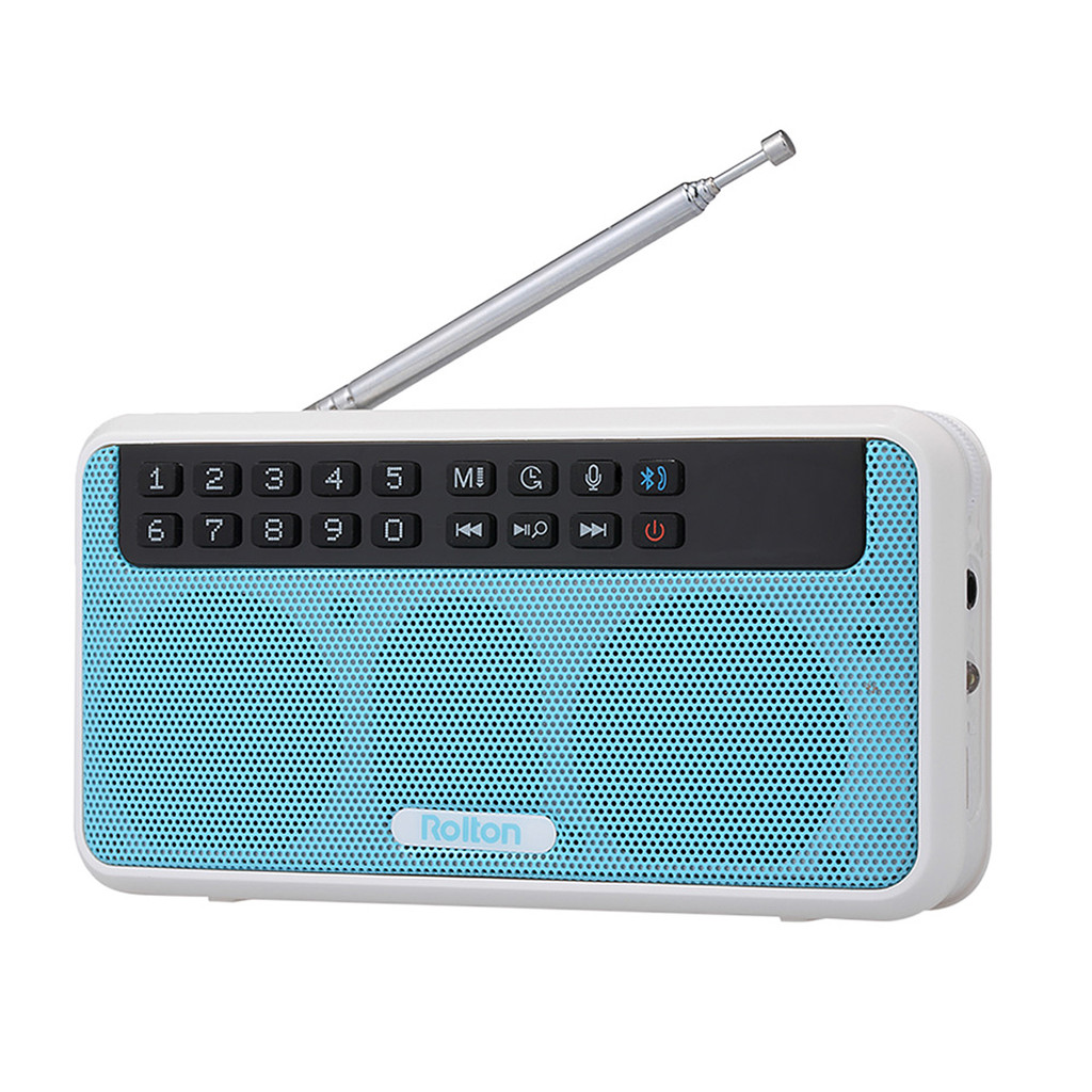 Rolton E500 Wireless Bluetooth Speaker 6W HiFi Stereo Music Player Portable gital FM Rao Flashlight 