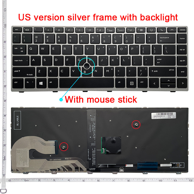 US/RU/SP/UK/LA/FR laptop keyboard FOR HP EliteBook 745 840 G5/G6 846 G5/G6 848 G5/G6 Zbook 14U G5/G6