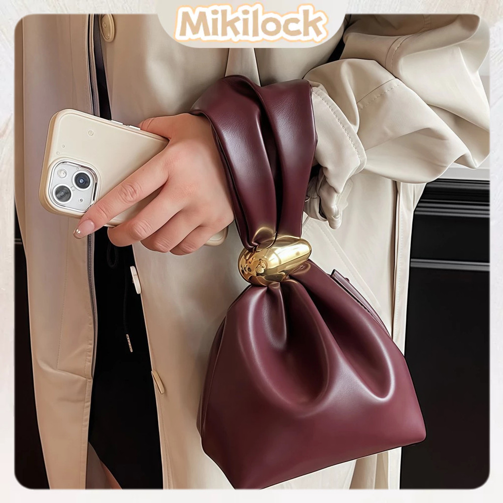 ZAHASHOP Mikilock Tas Tote Mewah Tas Wanita Top Handle Bag Kulit Premium Tas  Tangan Jinjing Korea K