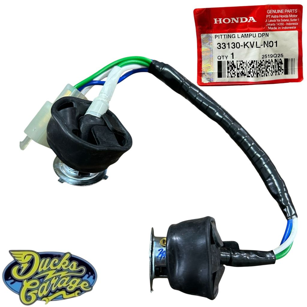 33130-KVL-N01 Socket Comp Headlight Kabel Soket Lampu Depan Honda Supra X 125 Original