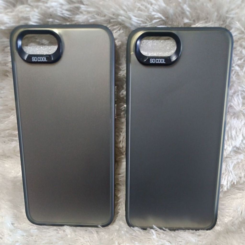 RC Softcase Silikon Realme C2 Casing Silikon Black imd Hologram Black Onley Golssy