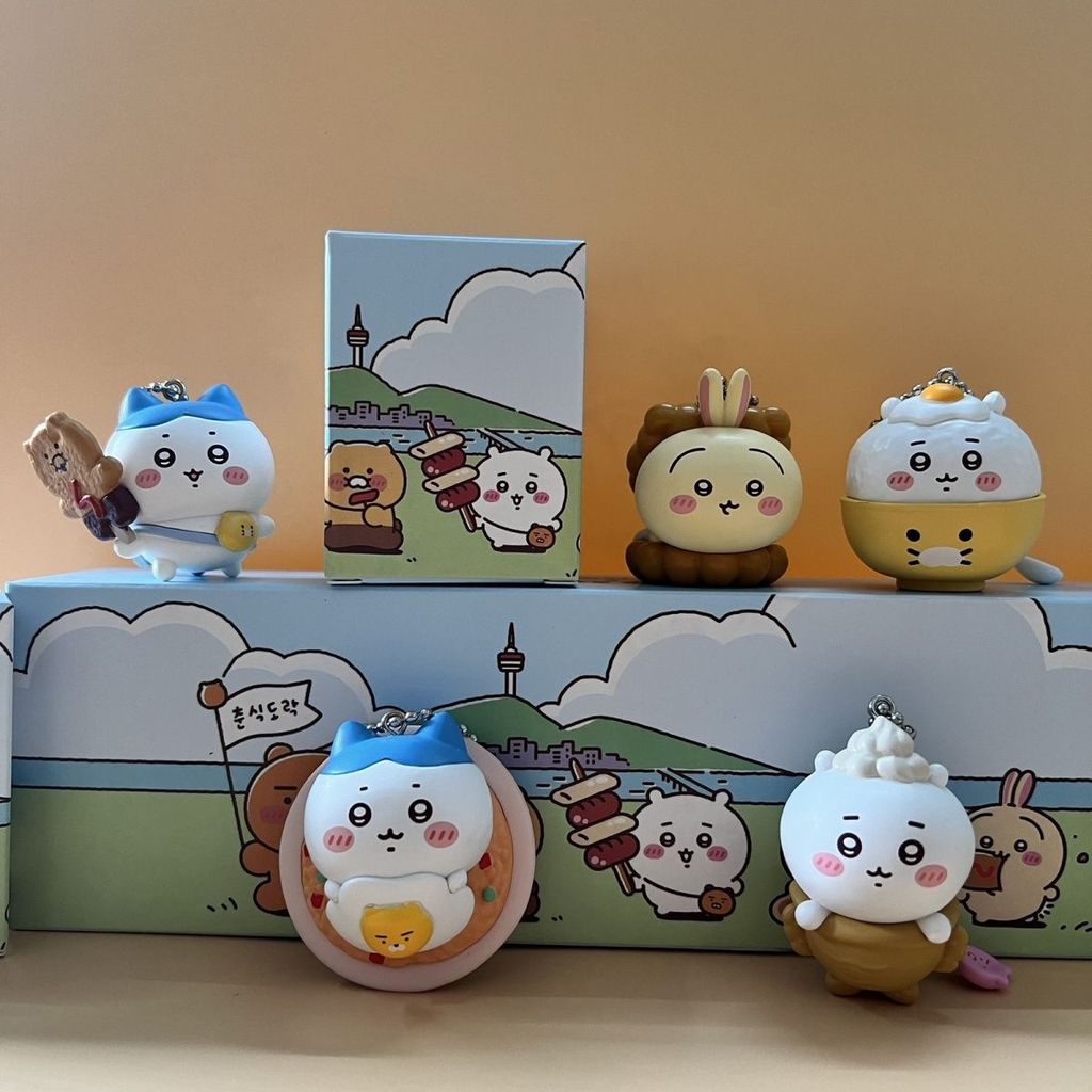 iikawa X Kakao Friends Korean Street Food Series – Pvc Keyain Figures – Cute Usagi, iikawa, Haiware 