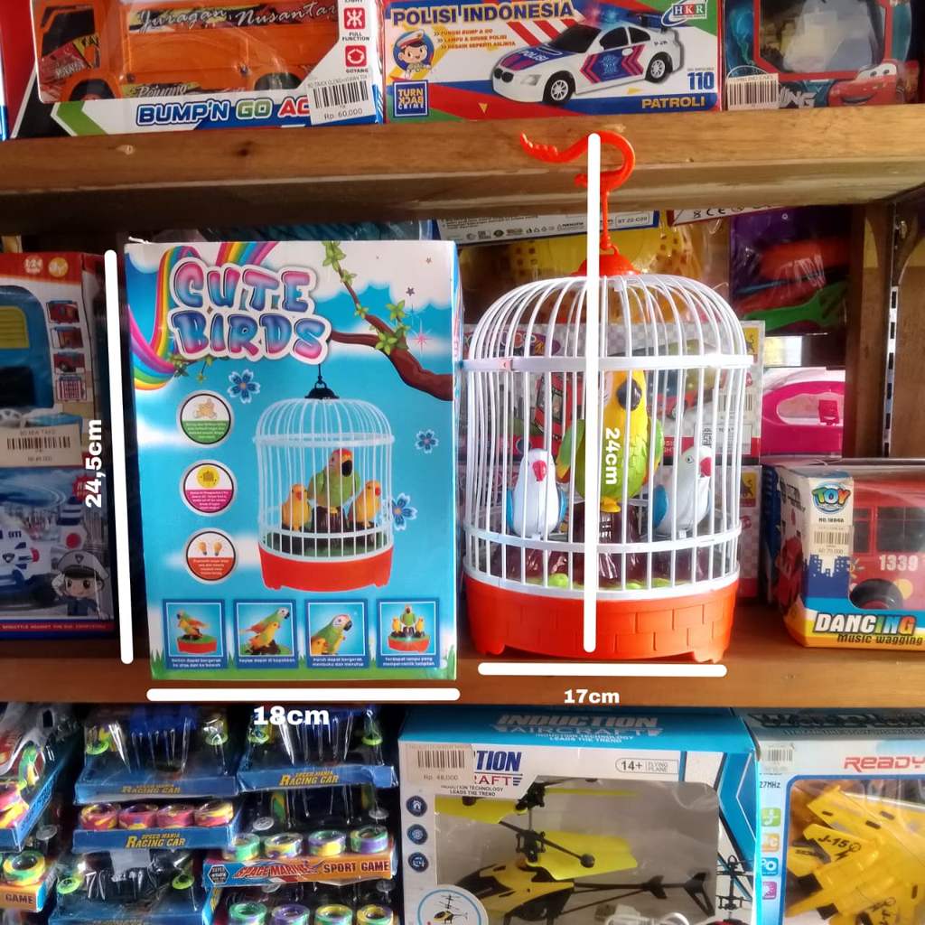 MAINAN ANAK BURUNG DALAM SANGKAR BESAR BERKUALITAS MURAH
