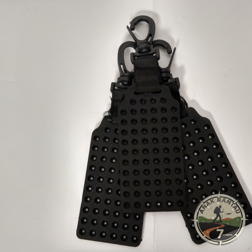 Gantungan Mimis Karet Hitam Polos Tebal Tempat Peluru Senapan Angin Model Perbakin Tactical Murah
