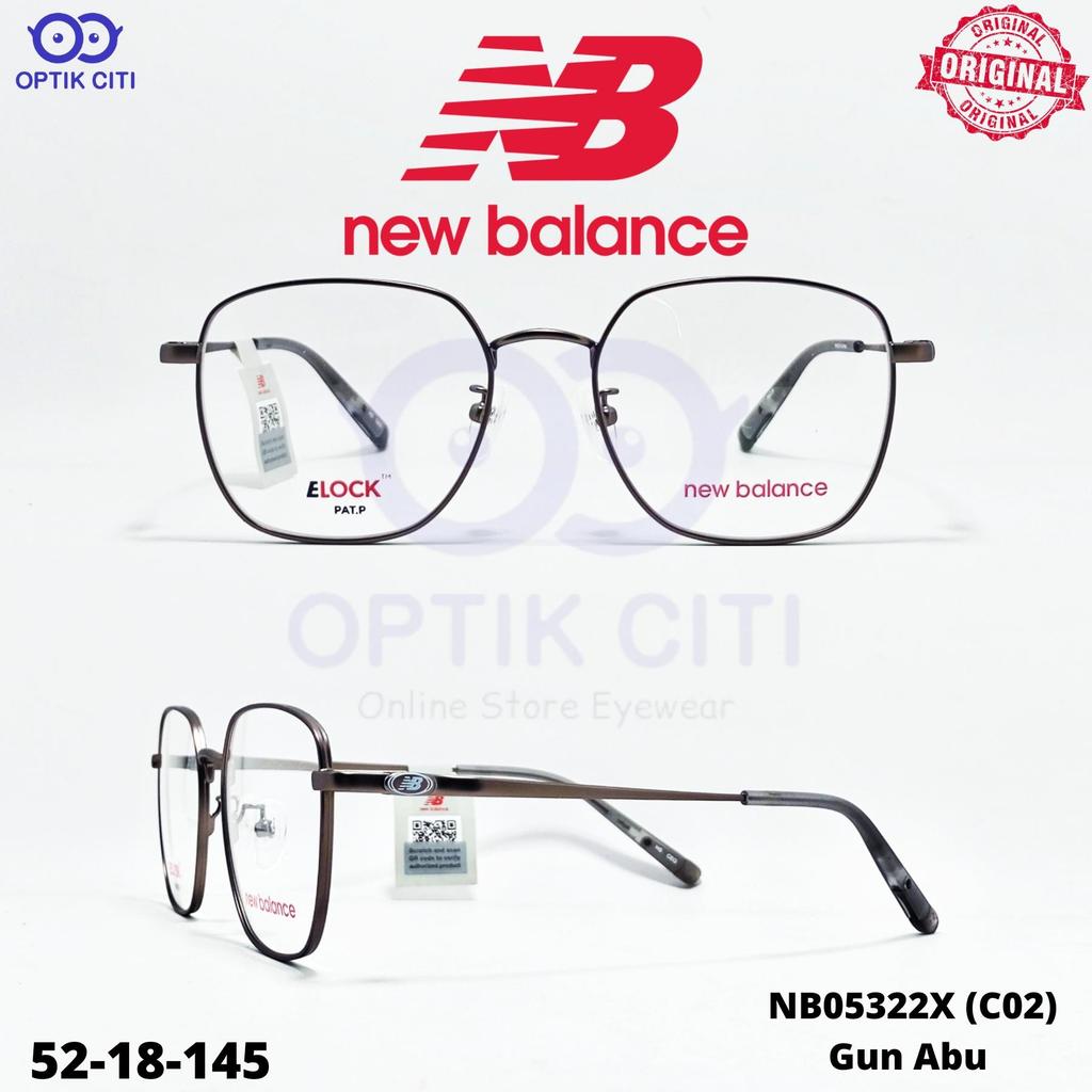 Frame Kacamata Kotak Pria Wanita New Balance NB 05322 Elock Original