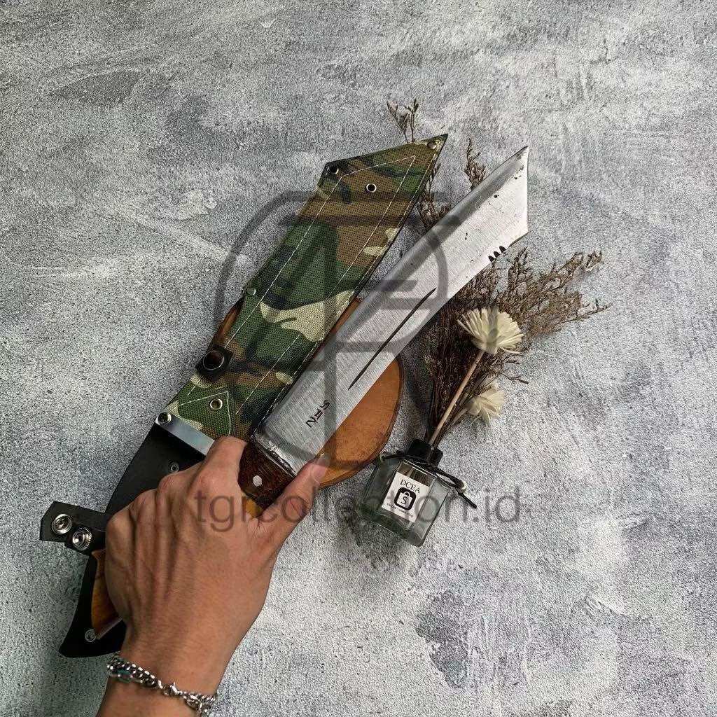 AVENSTORE Golok Patimura Loreng Baja Fulltang Murah Berkebun Serba Guna