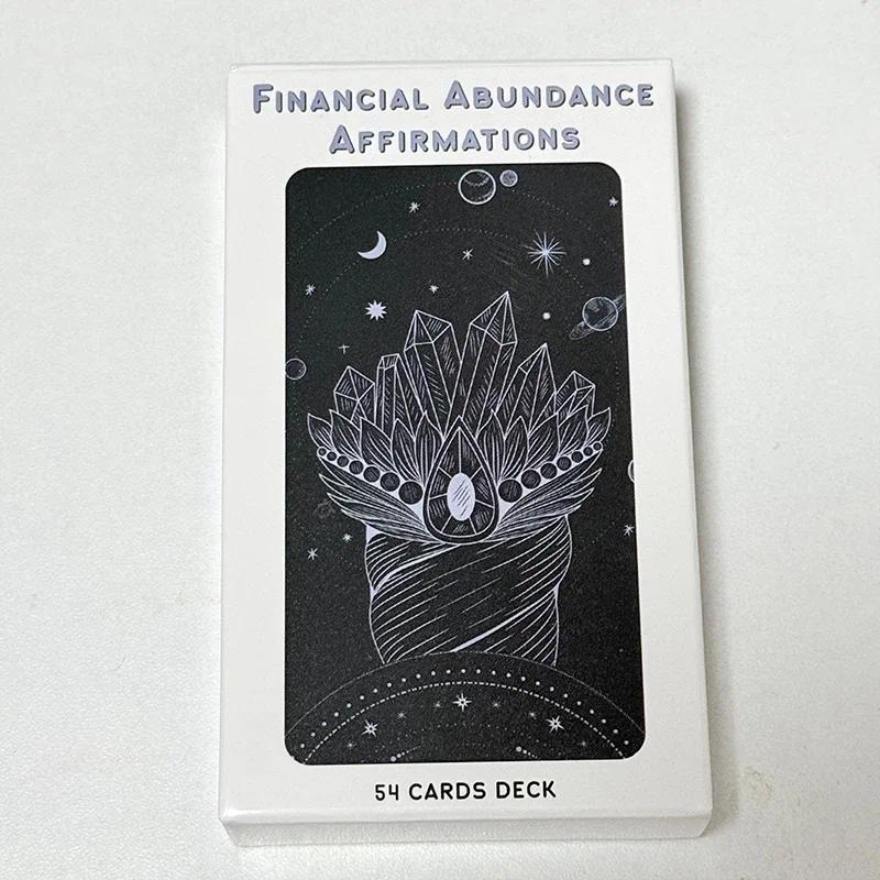 Financial Abunce Affirmation Cards 54 Cards Deck To Manifest Financial Freedom & Attract Money Oracl