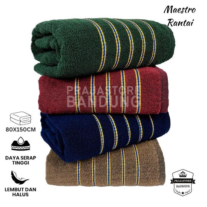 Handuk Mandi Dewasa Jumbo Size 80x150 Maestro Rantai Tebal Lembut Menyerap Air Anduk Haduk Hanuk COD