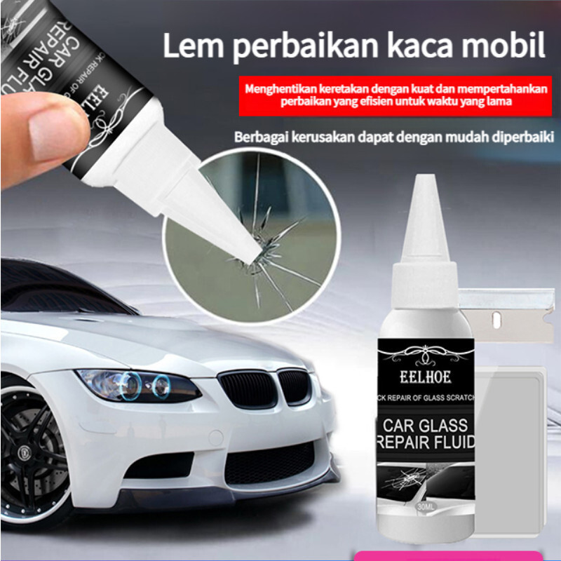 [COD+Gratis Ongkir] Lem Kaca Mobil Retak Tanpa Bekas/Lem Kaca Aquarium Bening Super Kuat/Penghilang 
