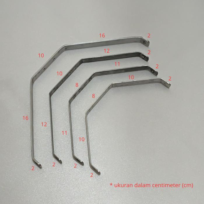 Landing Gear Aluminium Custom for RC Plane/RC Pesawat - 2-10-8-10-2, 2 mm