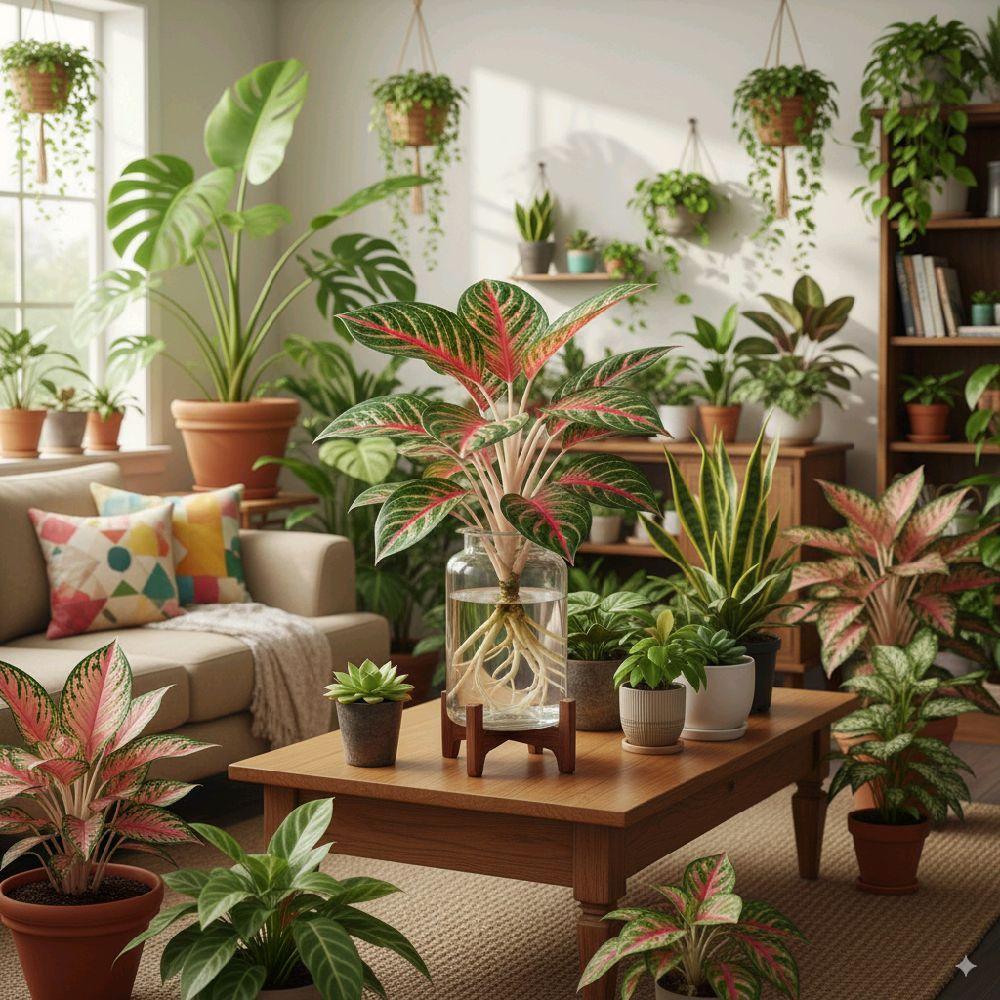 Bonggol Bibit Aglonema Red Borju