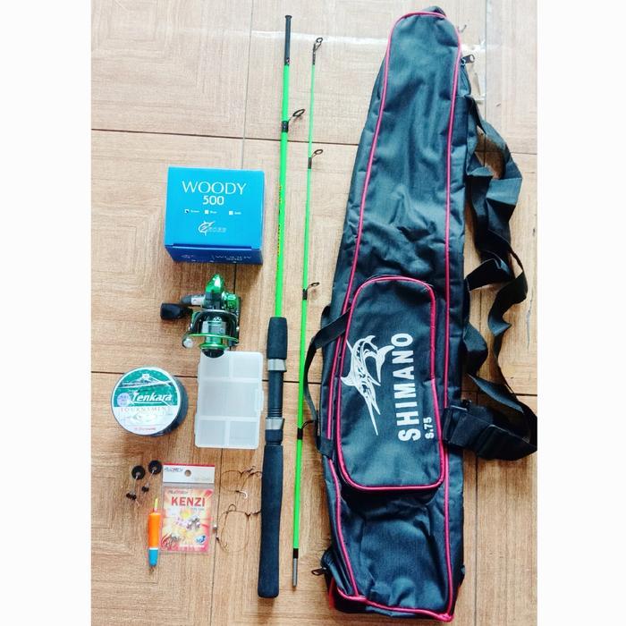 FSA Paket Mancing Kolam Danau Sungai joran sambung2 Pancing ikan Mas Murah - Joran 150cm