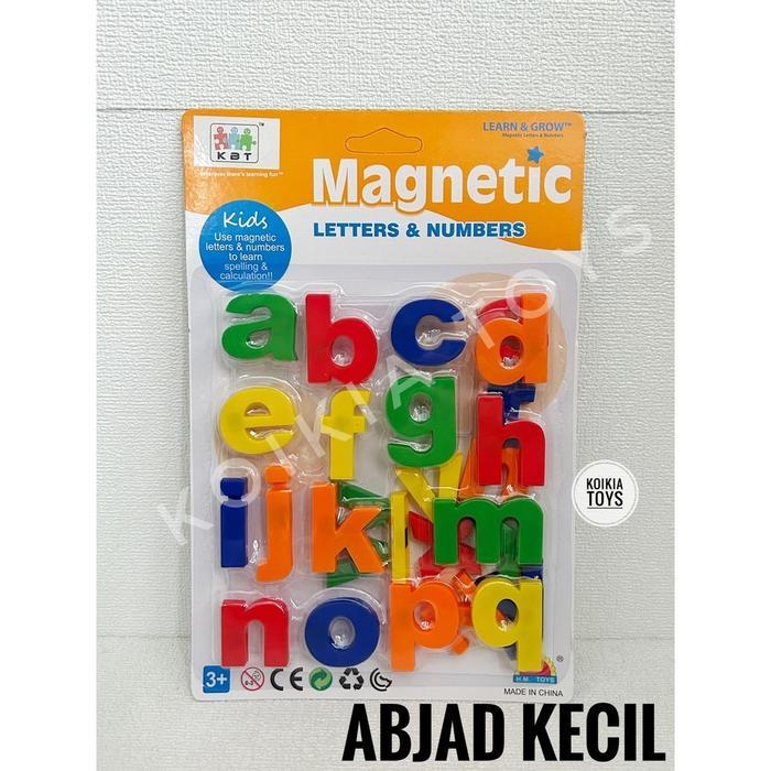 Trend Toy's = MAINAN TERLARIS = 26Buah Abjad Dan Angka Edukasi Magnet Kayu Huruf Abc Untuk Belajar A