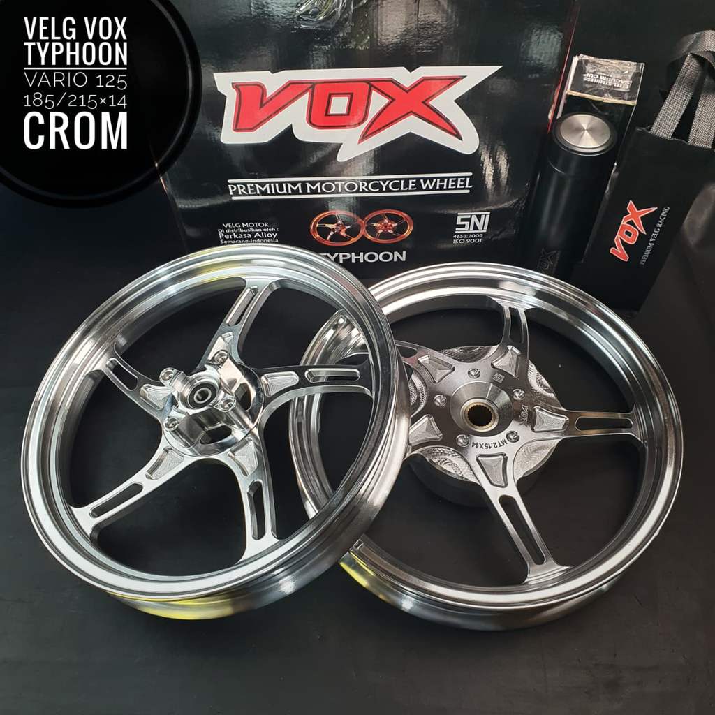 Velg VOX Typhoon Vario125/150 Crom/Hitam 185/215x14