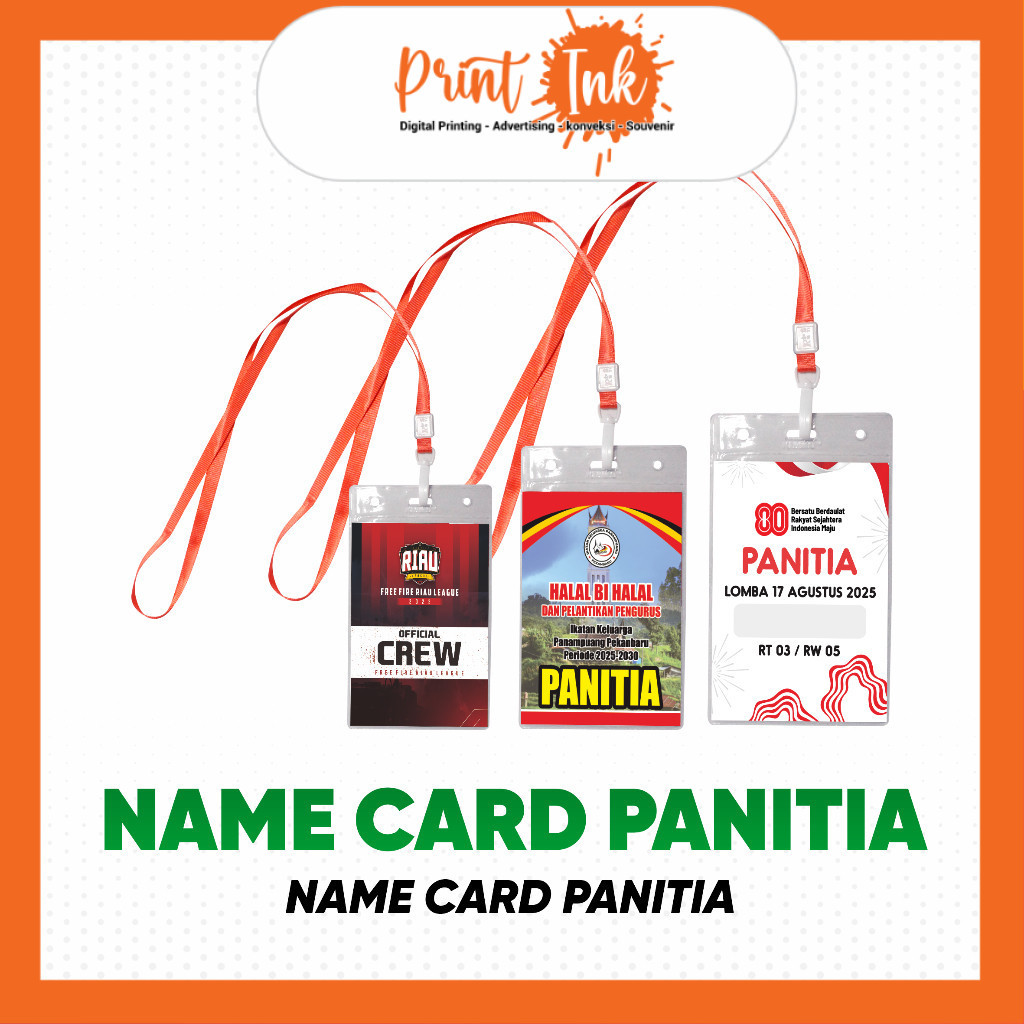 Name Card Panitia / ID Card Panitia / Spesial Agustusan
