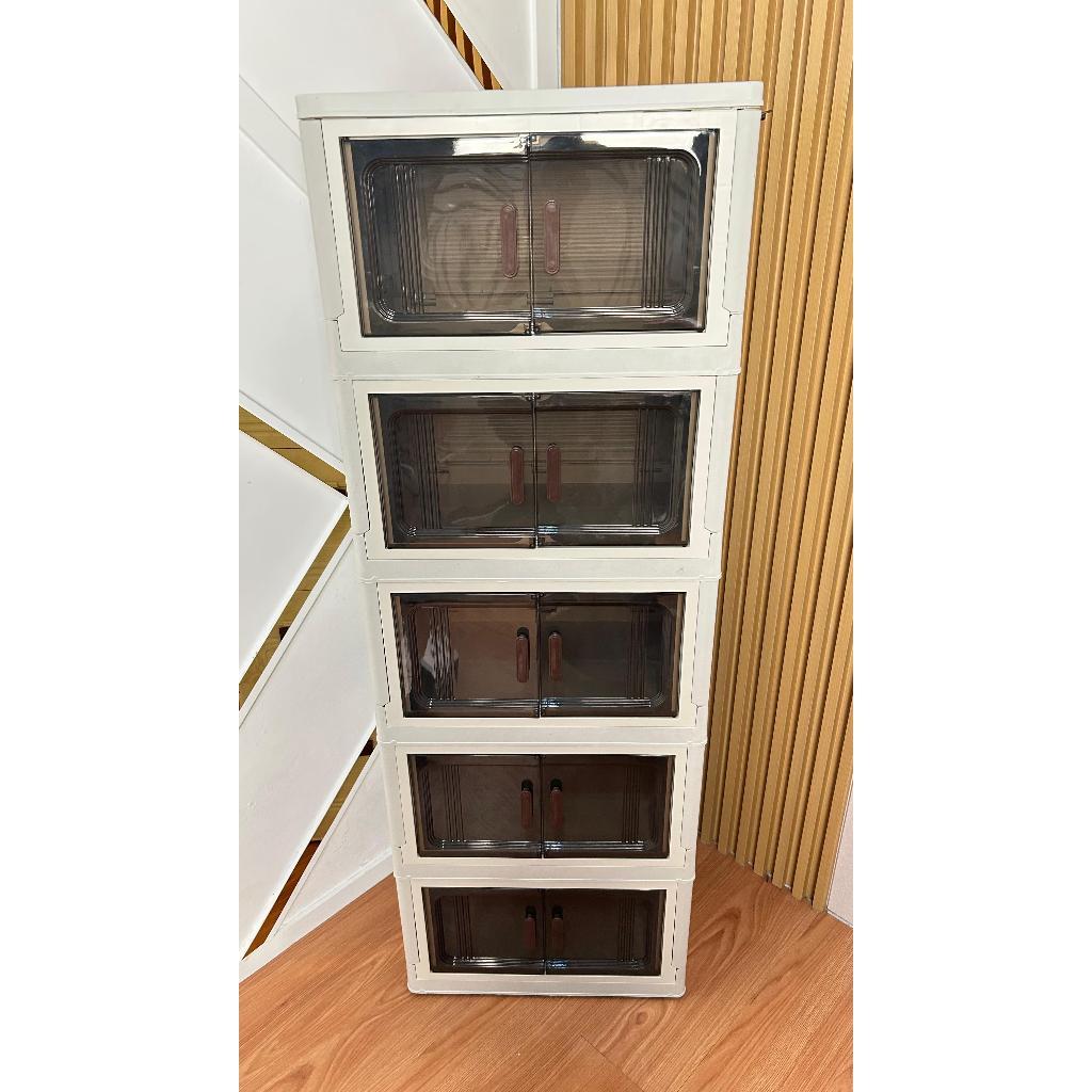 Lemari Lipat Plastik Susun/Wardrobe Storage/Lemari Plastik Baju/Lemari Pakaian /3 Susun /4 Susun /5