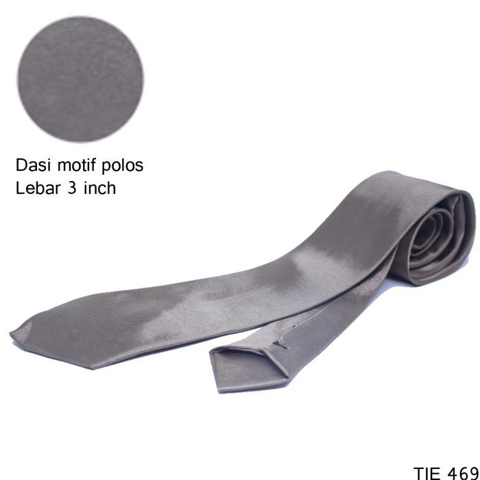 (MARVELL MART) Dasi Formal Pria TIE 469 - Pilihan Warna Abu dan Biru - TIE 469