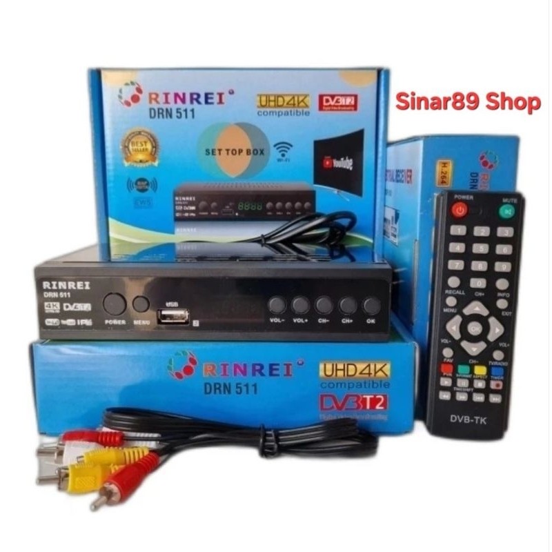 (Bersama Elektrik) Set Top Box RINREI DRN511 / STB RINREI DRN511 DVBT2 TV Digital