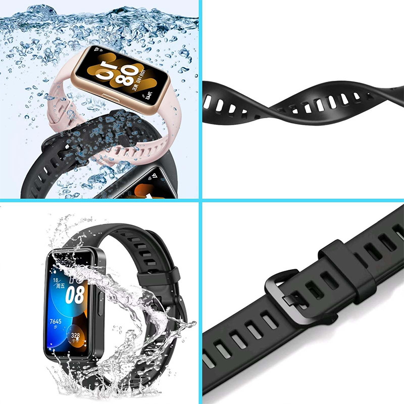 Original watbands For Huawei Band 8 9 10 Smart Wat Replacement Strap Silicone bracelet correa Huawei