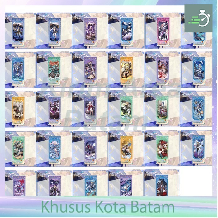 Poster wall scroll gantung honkai star rail