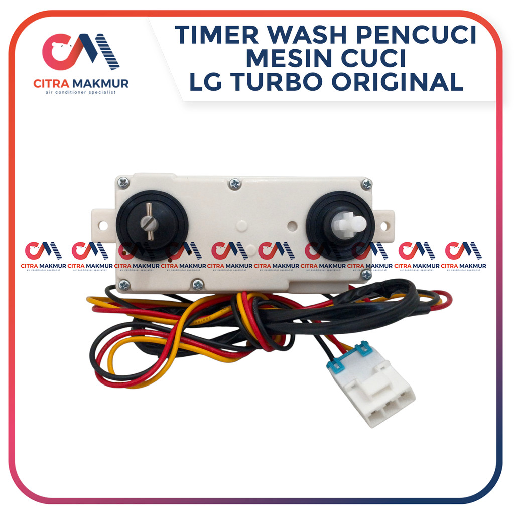 Timer Pencuci LG Turbo Drum 2 Tabung Original 2 Knop Wash Mesin Cuci 3 Kabel 3 Soket Gepeng Double