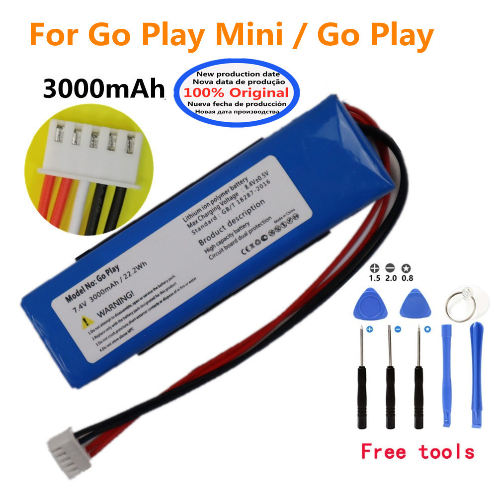 3000mAh Original Speaker Replacement Battery For Harman Kardon Go Play Go Play Mini Loudspeaker Play