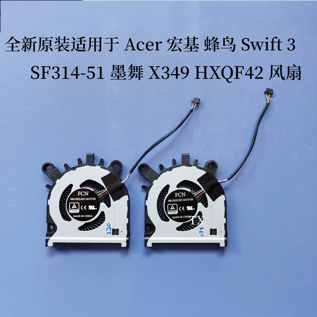 New For Acer Acer Hummingbird Swift 3 Sf314-51 Ink ce X349 Gxqf42 Fan