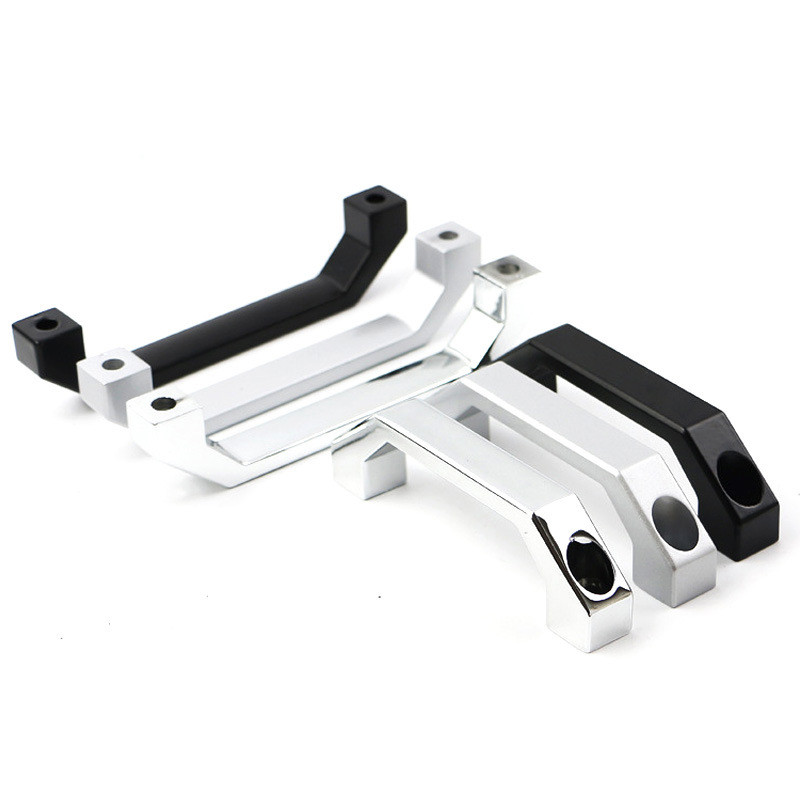 Gagang Kabinet Persegi Hitam Tebal dari Paduan Aluminium Industri, Gagang Hitam untuk Kabinet Dapur 