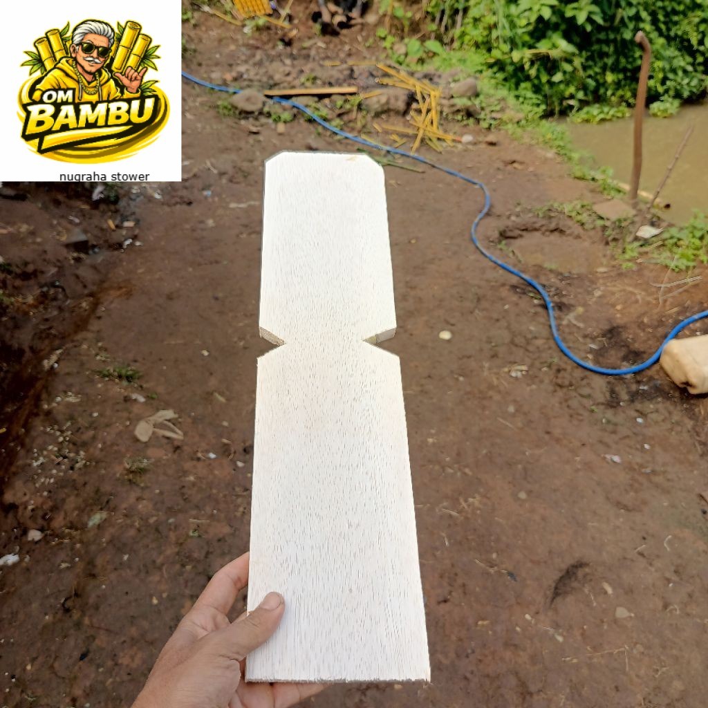 papan nisan kayu polosan
