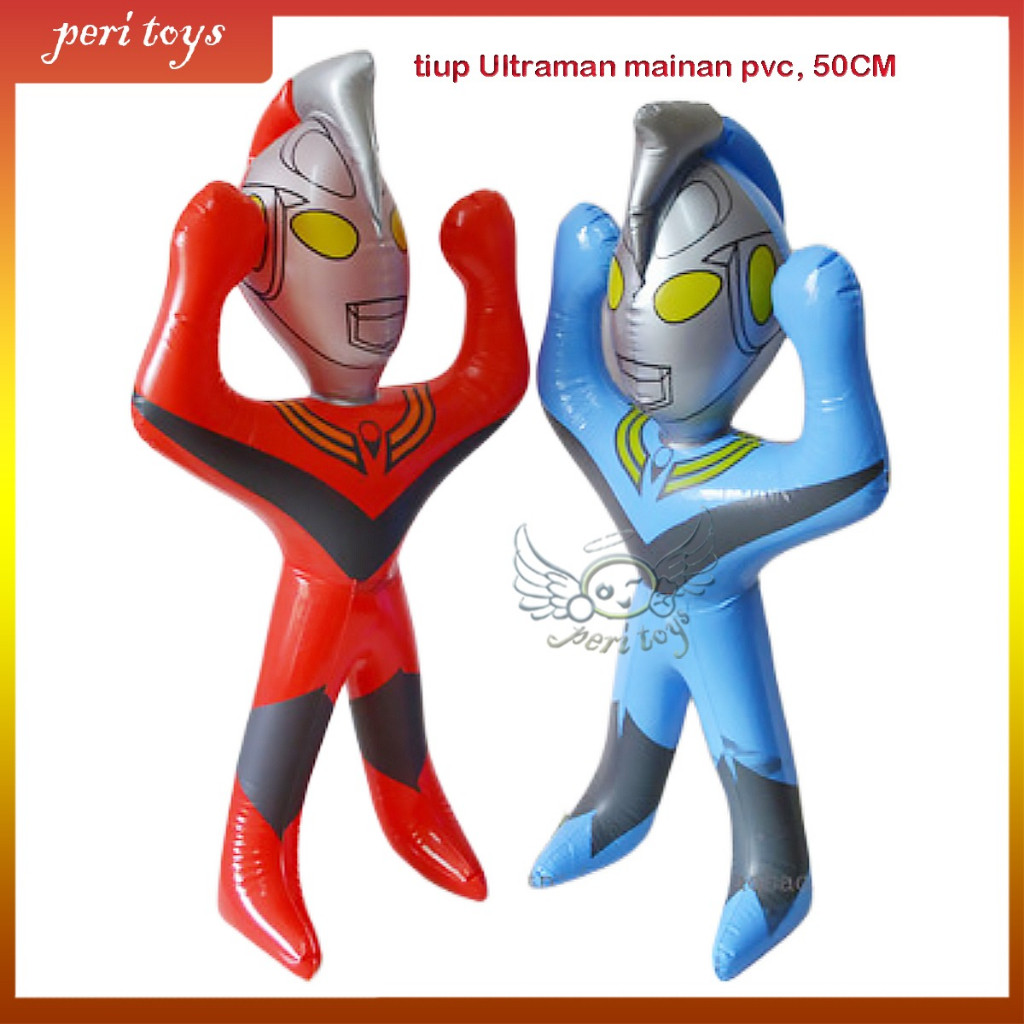 Mainan Balon Tiup Anak Karakter Robot Superhero Inflatable Punching Toy PVC Hadiah Ulang Tahun Anak