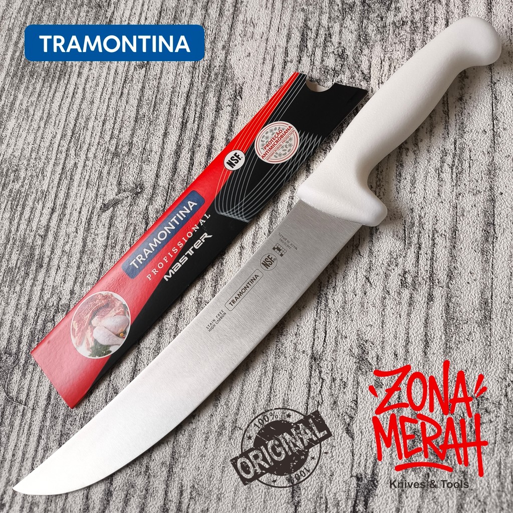 Butcher knife pisau sembelih tramontina original 10" 24610/080
