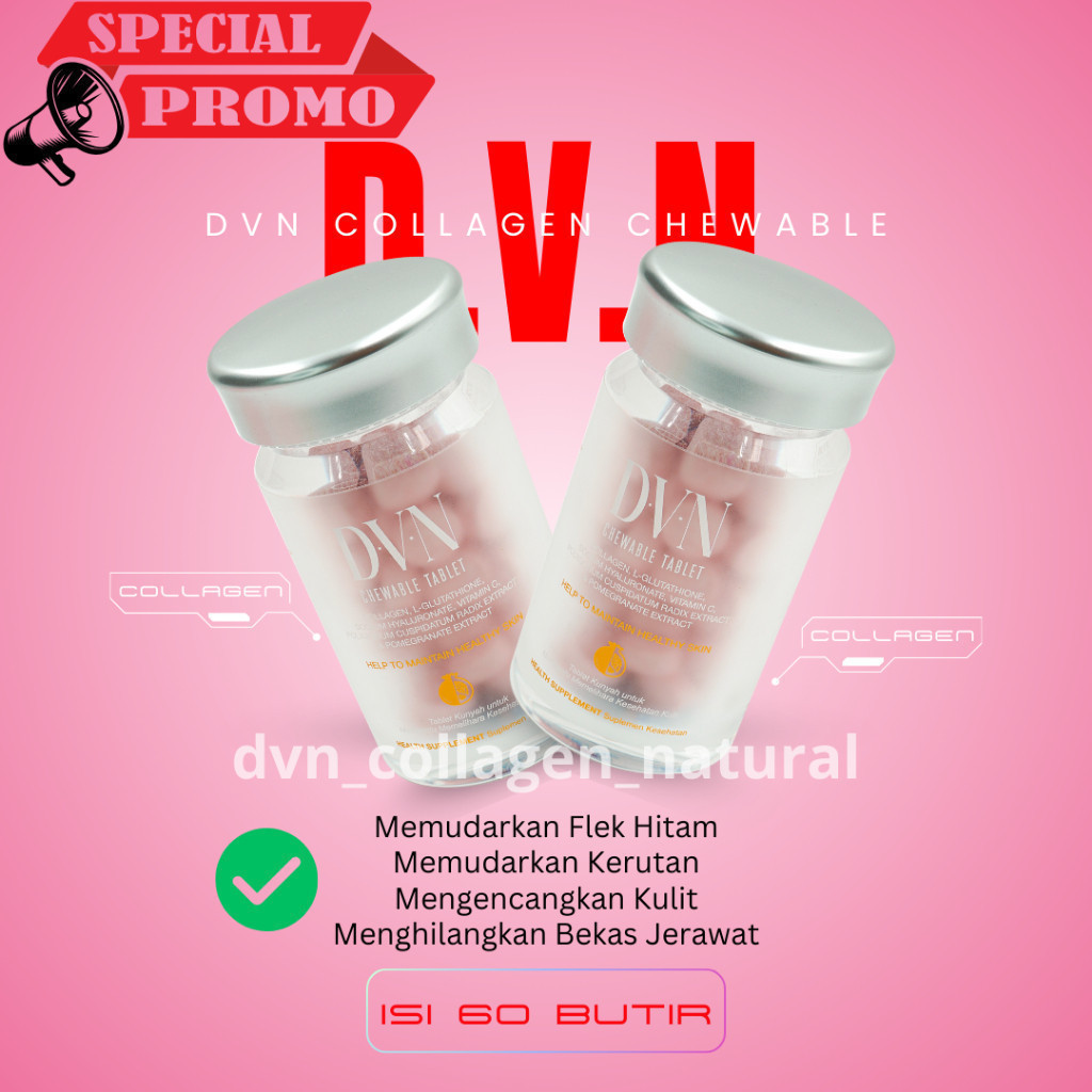 DVN COLLAGEN Official 2 Lebih Murah Special Promo ORIGINAL 100% FREE DVN COLLAGEN Original 100% Ori 